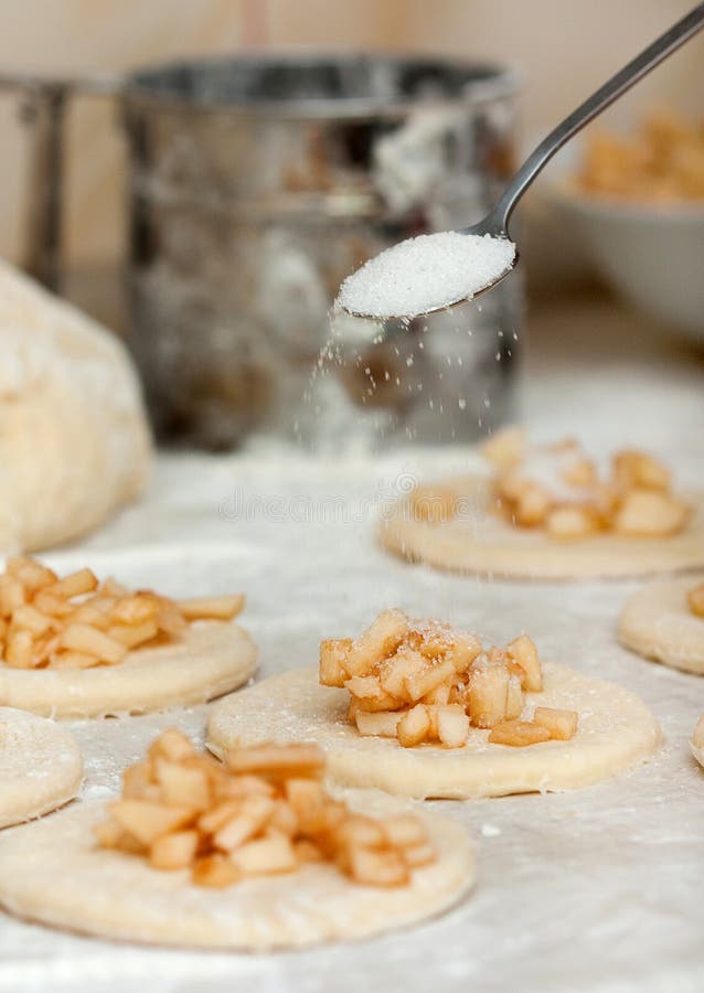 发酵面团用面粉 做饼的苹果